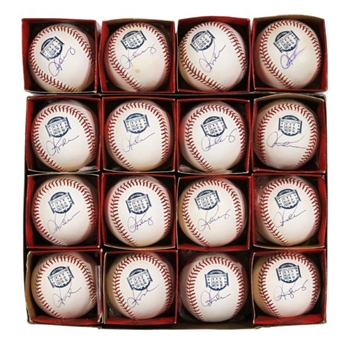 Lot of (28) Alex Rodriguez Signed Yankee Stadium Final Season Logo MLB Baseballs-(MLB Auth)